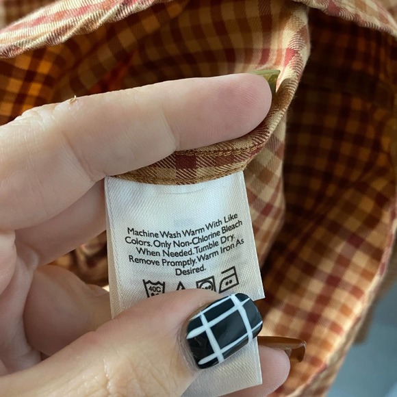 Eddie Bauer men’s relaxed fit plaid long sleeve button down shirt size large - Picture 4 of 4